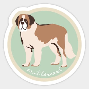 Saint Bernard Lover Gift Dog Breed Pet Lover Puppy Sticker